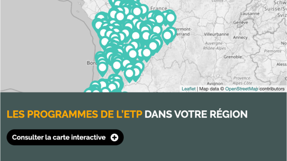 La cartographie régionale des programmes ETP