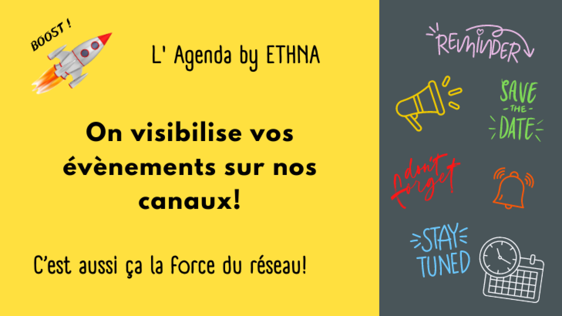 BOOST ETHNA&nbsp;: visibiliser vos évènements&nbsp;!
